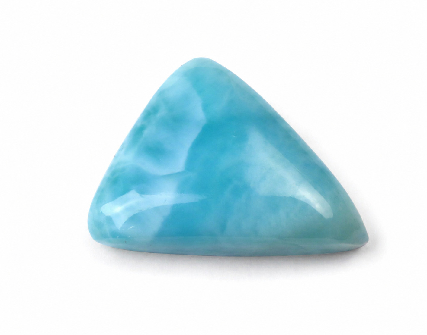 Exquisite Natural Sky Blue Larimar Triangular Cabochon 19mm