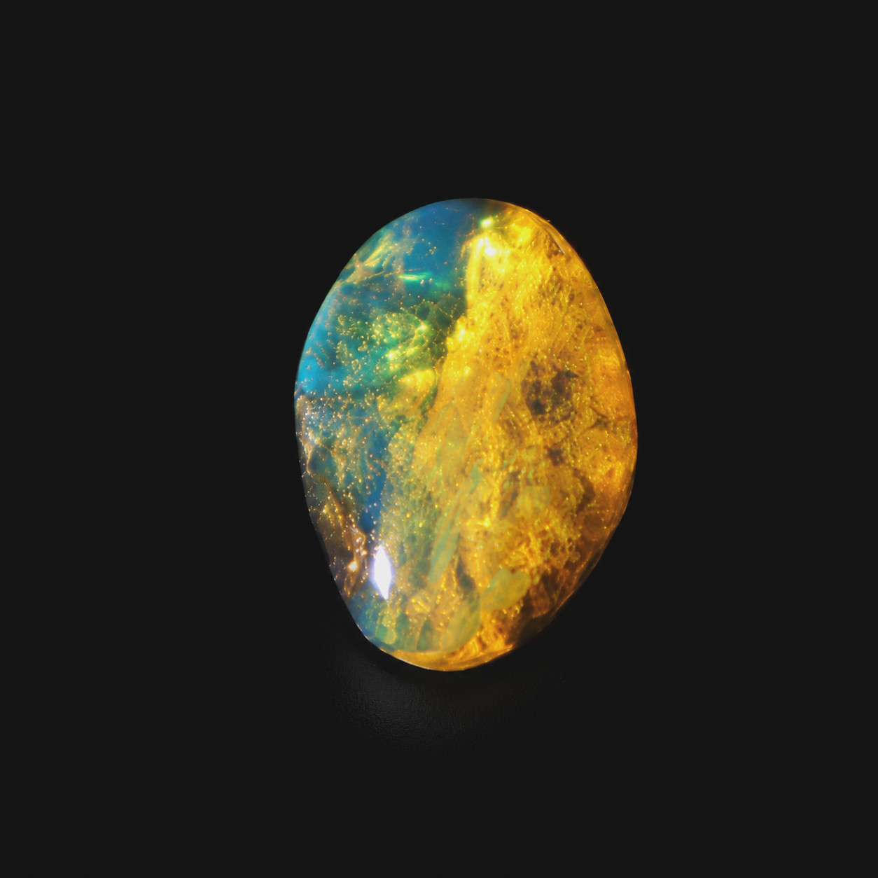 Genuine Authentic Blue Amber Polished Stone 15mm