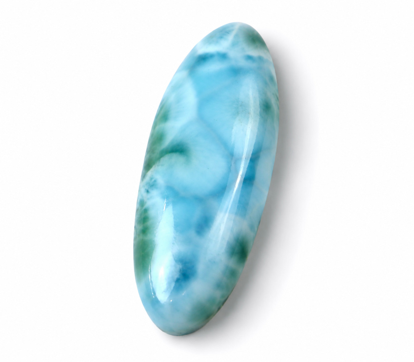 Charming Design Natural Sky Blue Larimar Cabochon 43mm
