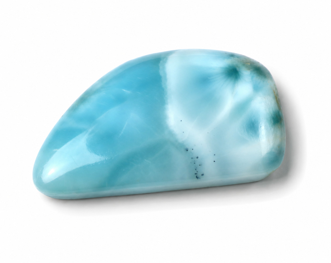 Natural Dominican Larimar Cabochon 30mm Ocean Blue