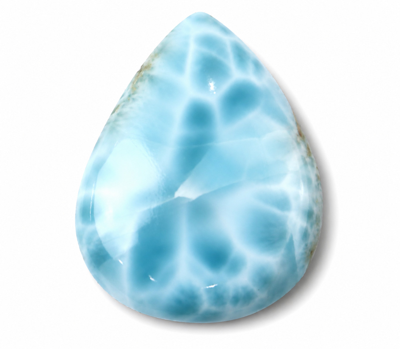 Beautiful Natural Sky Blue Larimar Cabochon 32mm