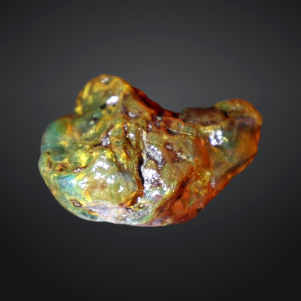 Genuine Authentic Green Blue Dominican Amber Rough Specimen Chunk 46mm 14.7g