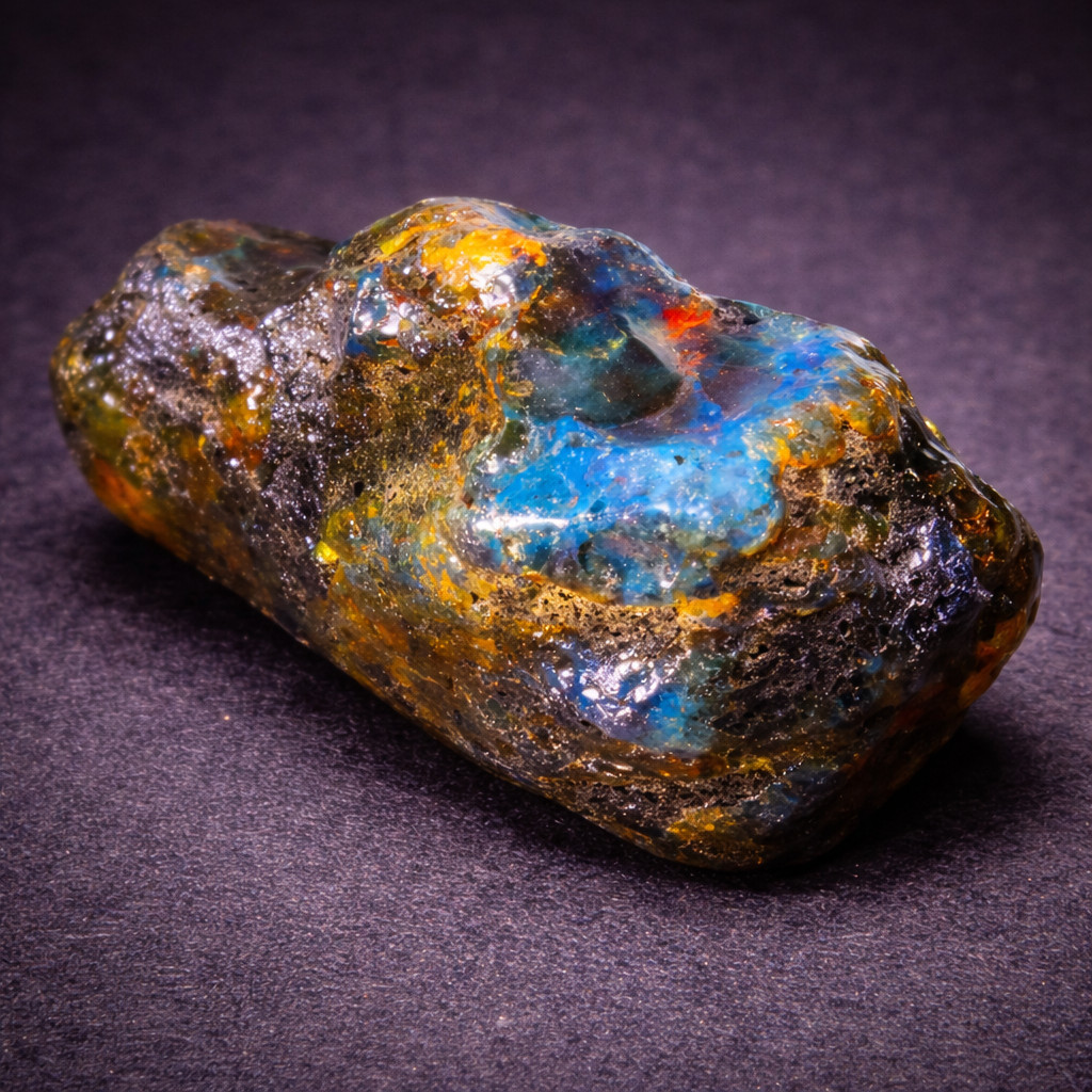 Beautiful Natural Dominican Clear Green Blue Amber Rough Specimen 63mm 31.2g