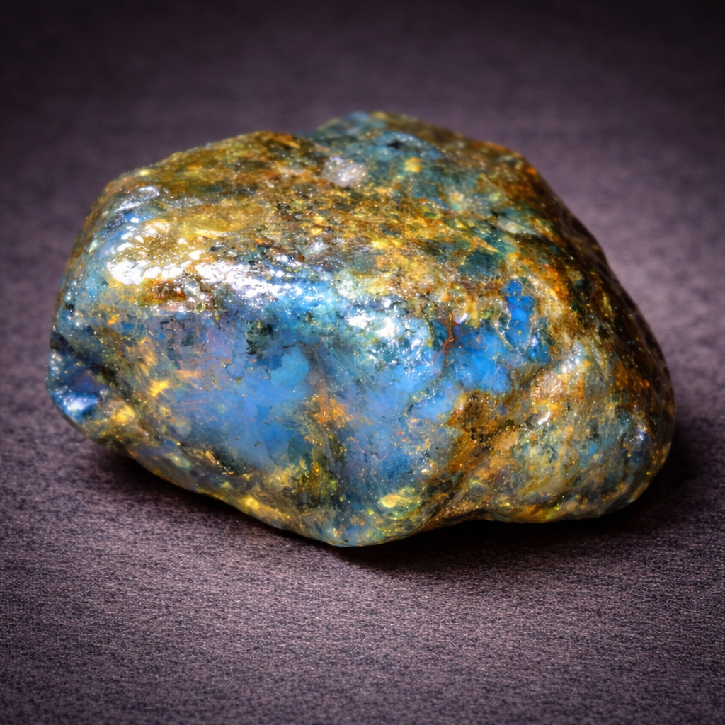 Excellent Natural Dominican Clear Deep Blue Amber Rough Specimen 42mm 16.6g