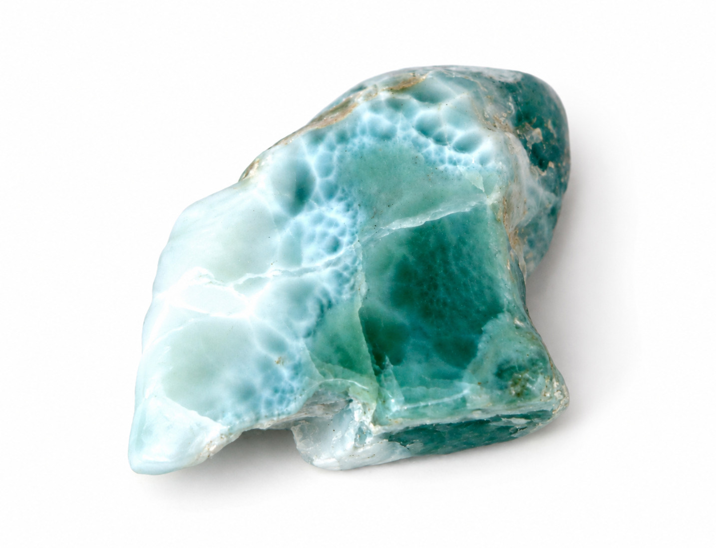 Lovely Natural Green Blue Larimar Slab Slice Specimen 36mm 12.3g