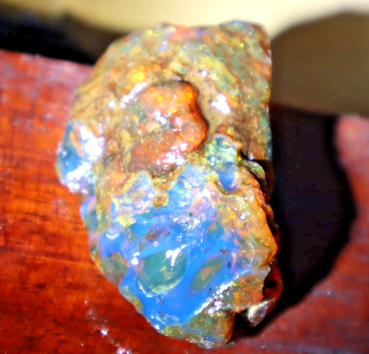 Finest Natural Dominican Clear Green Blue Amber Rough Specimen 58mm 25g