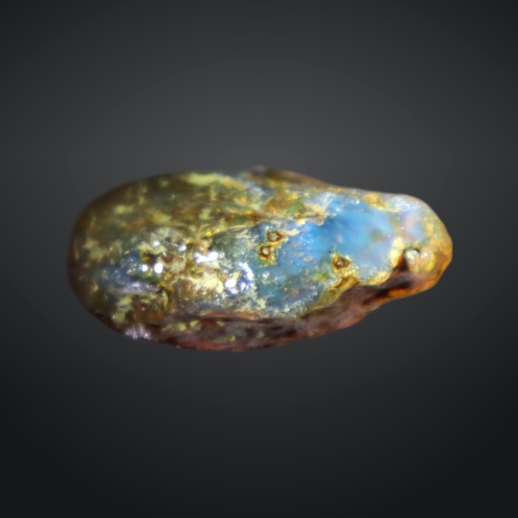 Excellent Green Blue Amber Rough Specimen Chunk 48mm 16.3g