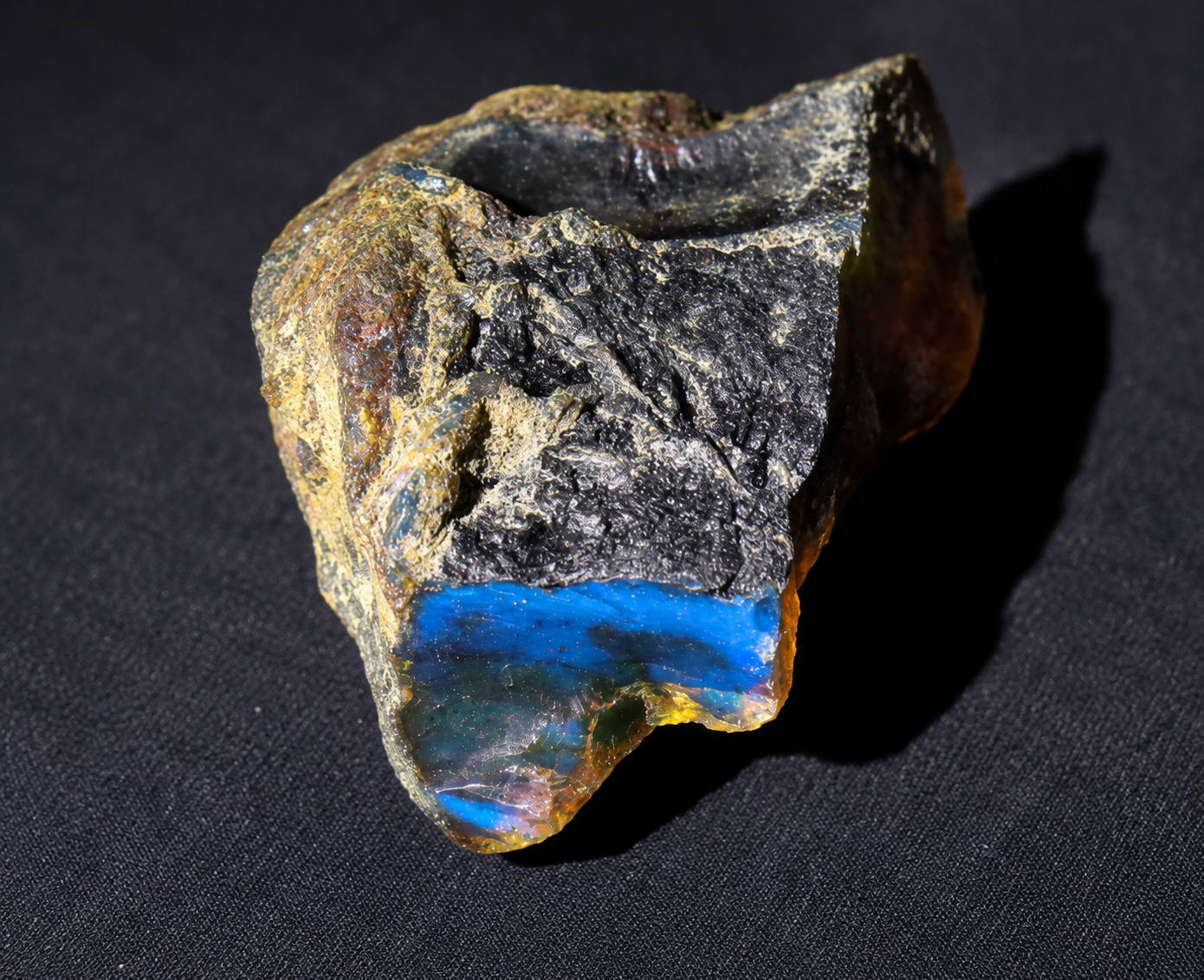 Beautiful Natural Dominican Clear Green Blue Amber Rough Specimen 44mm 12g
