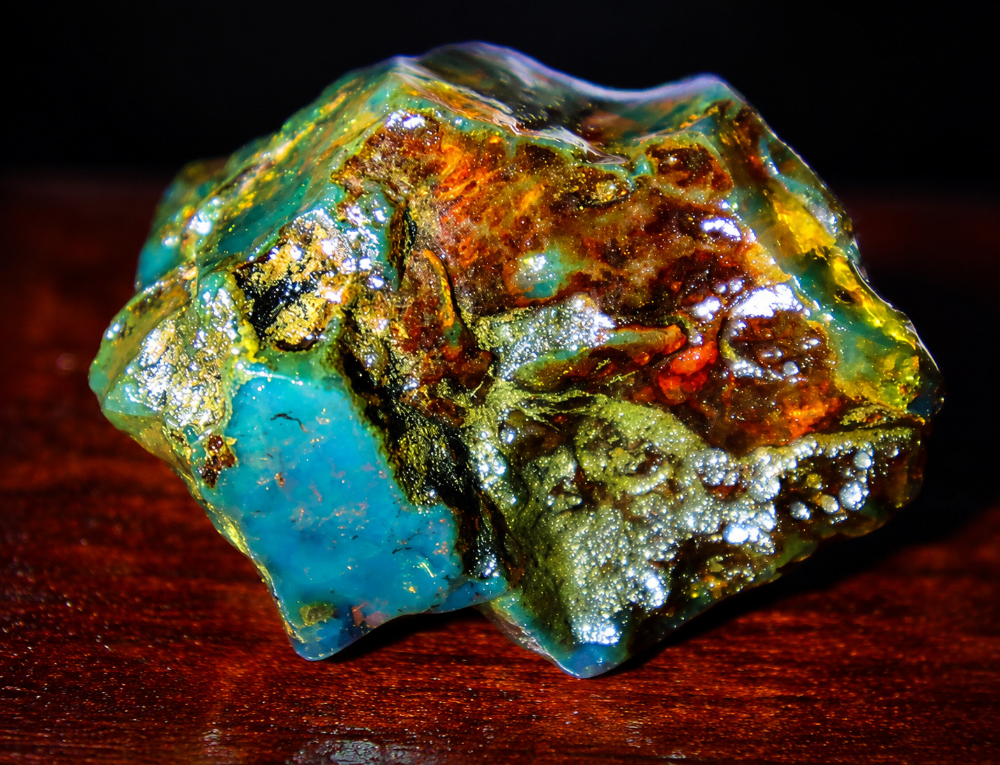Outstanding Natural Dominican Clear Yellow Blue Amber Rough Specimen 52mm 35.3g