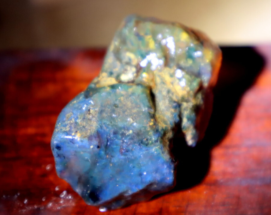 Beautiful Natural Dominican Clear Ocean Blue Amber Rough Specimen 50mm 18.5g