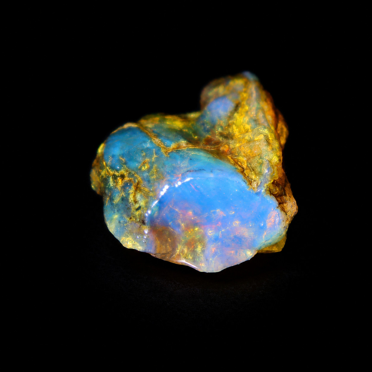 Statement Gift Sky Blue Dominican Amber Rough Specimen Chunk 41mm 10.4g