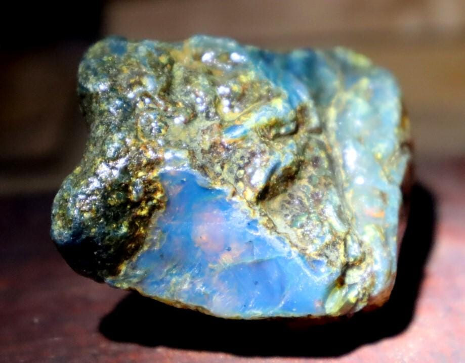 Outstanding Natural Dominican Clear Sky Blue Amber Rough Specimen 58mm 33g