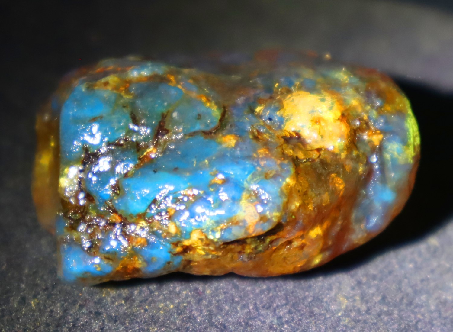 Lovely Natural Dominican Clear Green Blue Amber Rough Specimen 45mm 22g