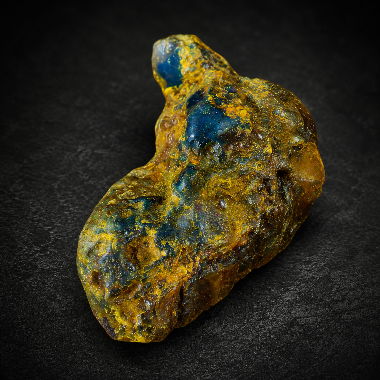 Beautiful Natural Dominican Clear Yellow Blue Amber Rough Specimen 50mm 15g