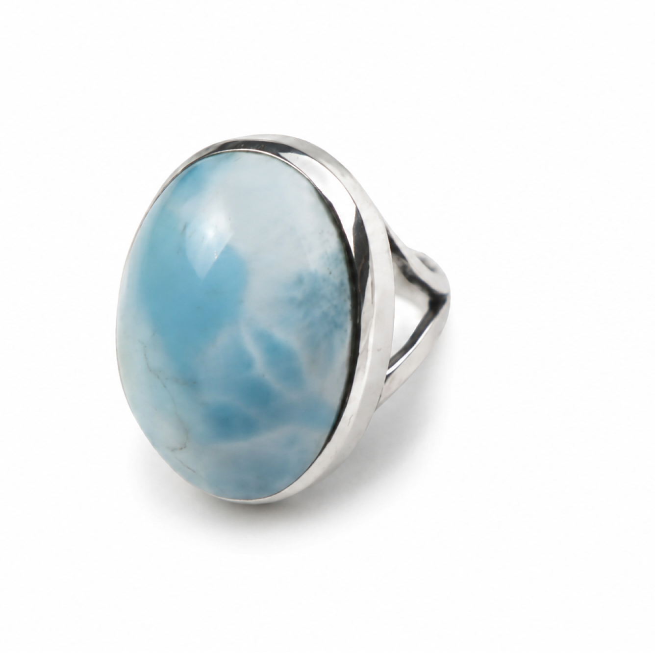 Boutique Collection Sky Blue Larimar 925 Sterling Silver Ring #6.5