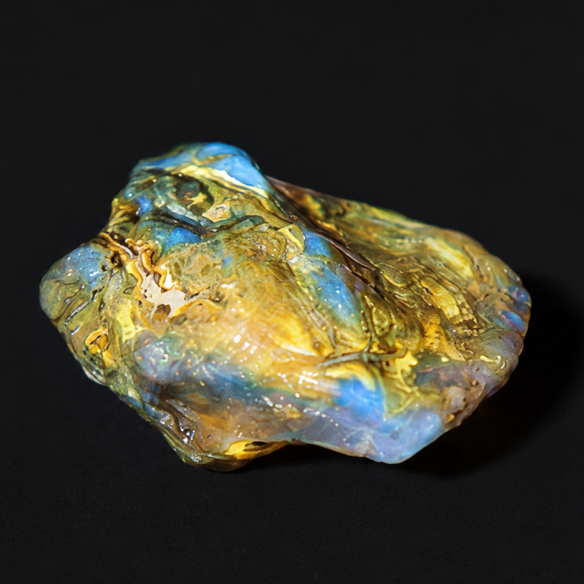 Rare Crystal Clear Sky Blue Dominican Amber Natural 30mm 4.2g