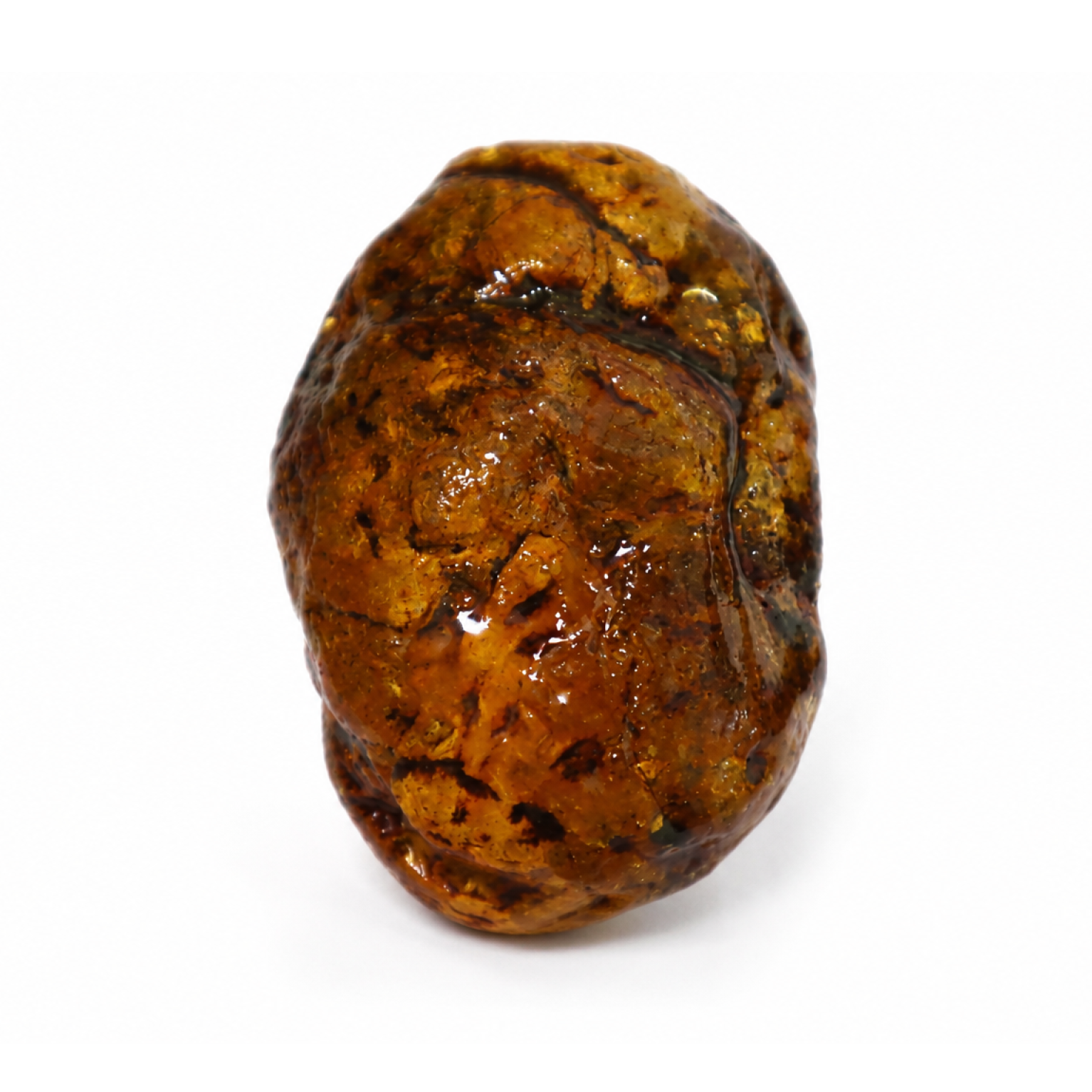 Clear orange yellow Natural Dominican Amber rough Rough Specimen 47 mm