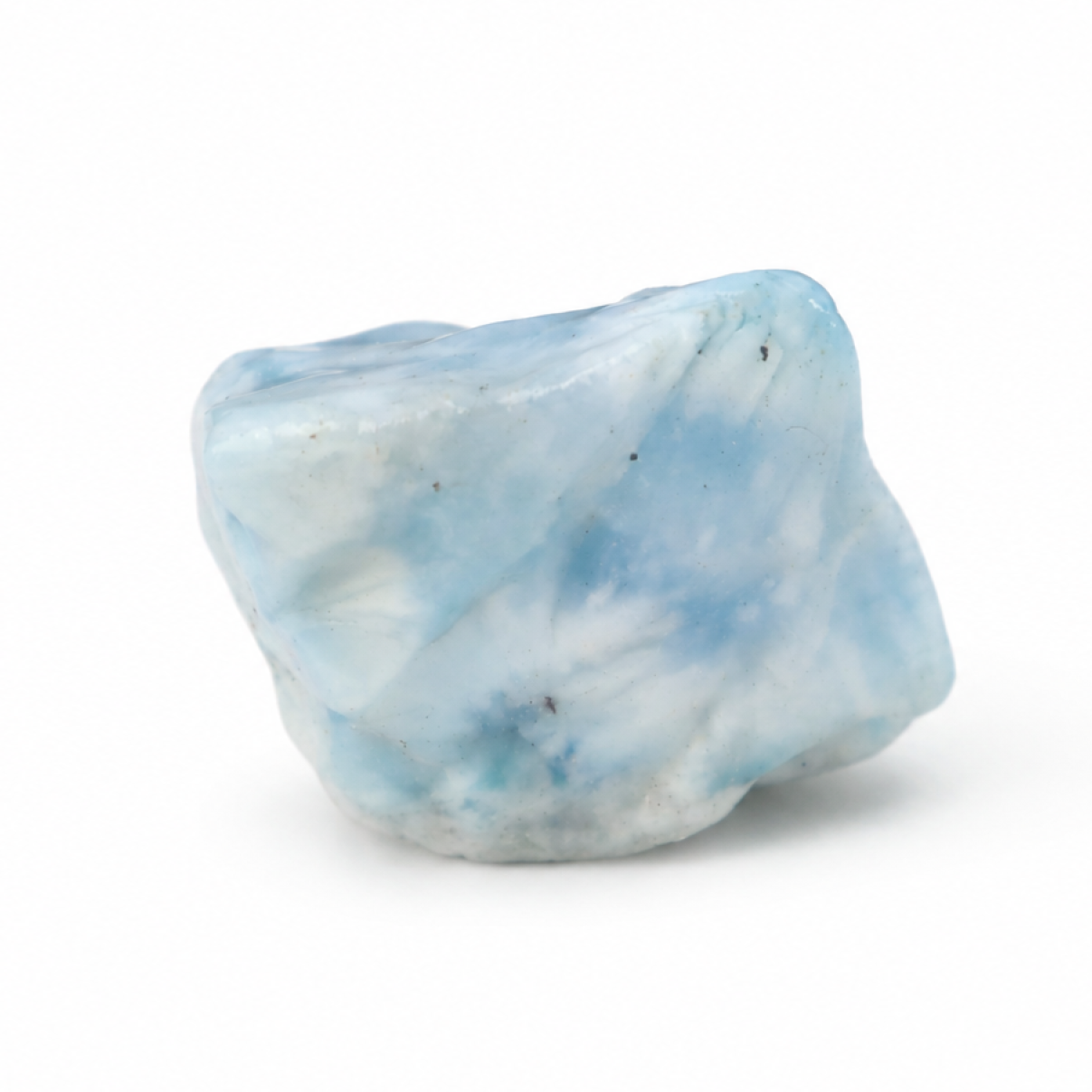light blue Natural Dominican Larimar chunk Rough Specimen 31 mm