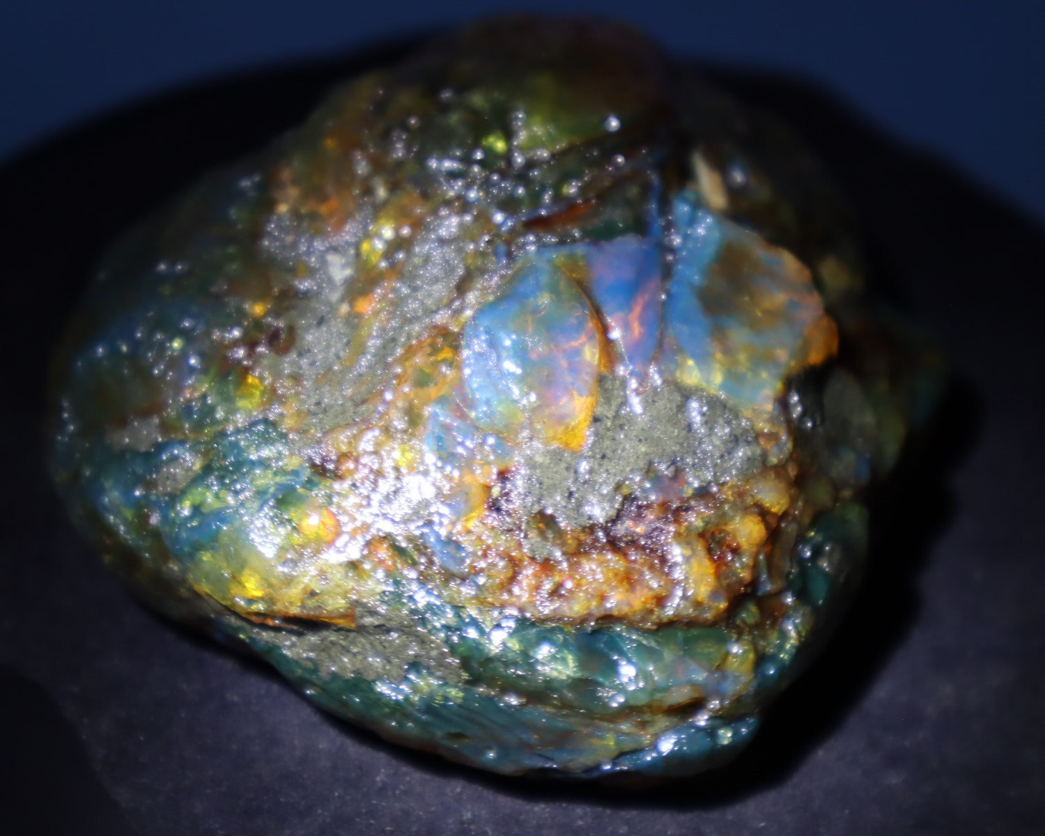 Natural Dominican Translucent Green Blue Amber Rough Specimen 82mm 114g