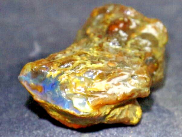 Exquisite Natural Dominican Clear Green Blue Amber Rough Specimen 58mm 25g