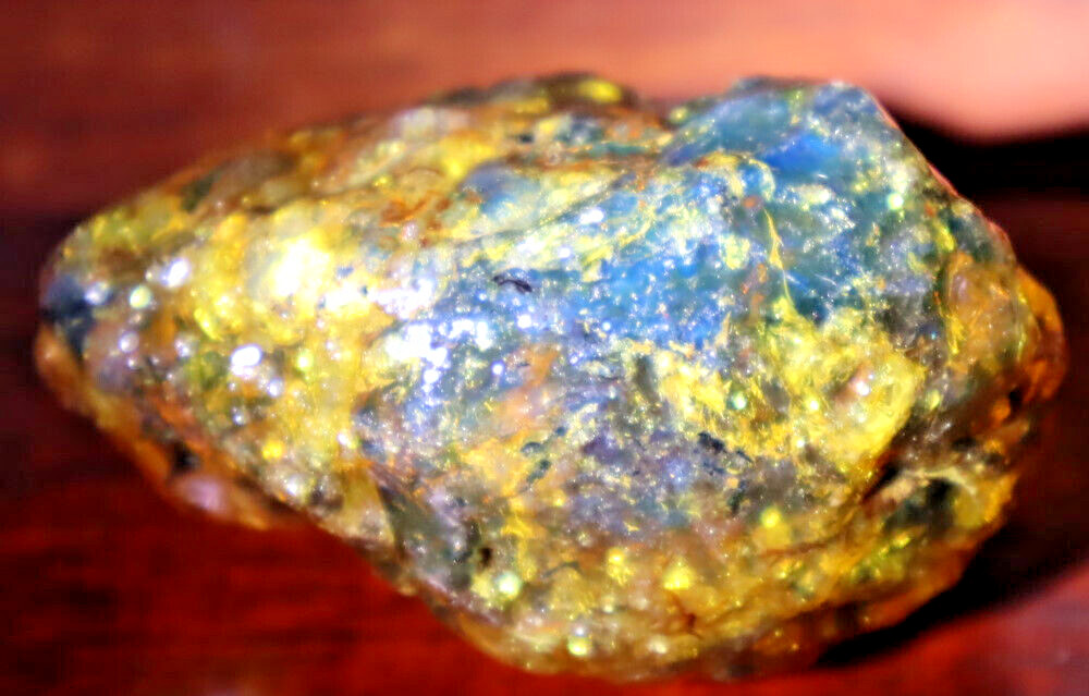 Beautiful Natural Dominican Clear Light Blue Green Amber Rough Specimen 52mm 44g