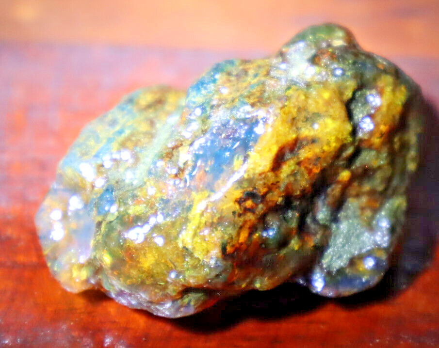 Beautiful Natural Dominican Translucent Green Blue Amber Rough Specimen 47mm 19g