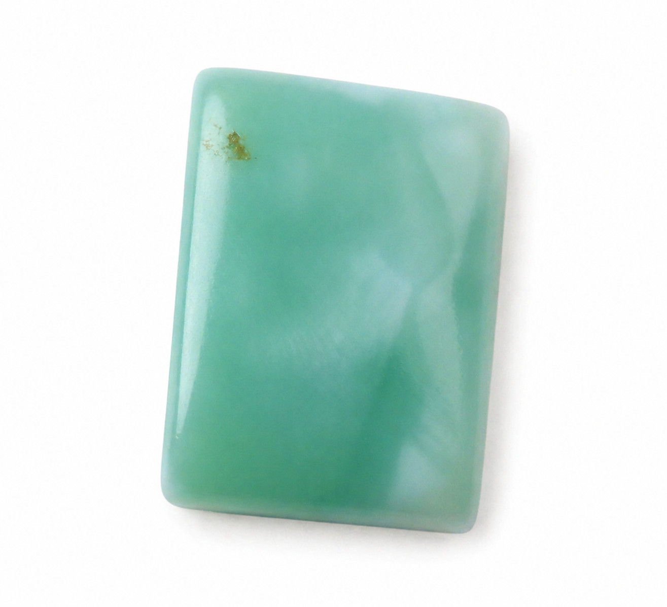 Beautiful Natural Green Blue Larimar Trapezoid Cabochon 22mm