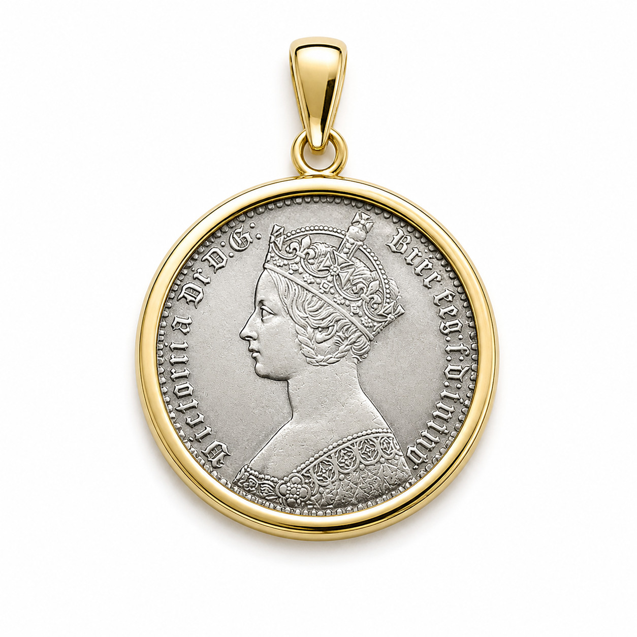 1926-2022 England UK Queen Elizabeth Antique Silver Coins  Medal Pendant 1.5inch