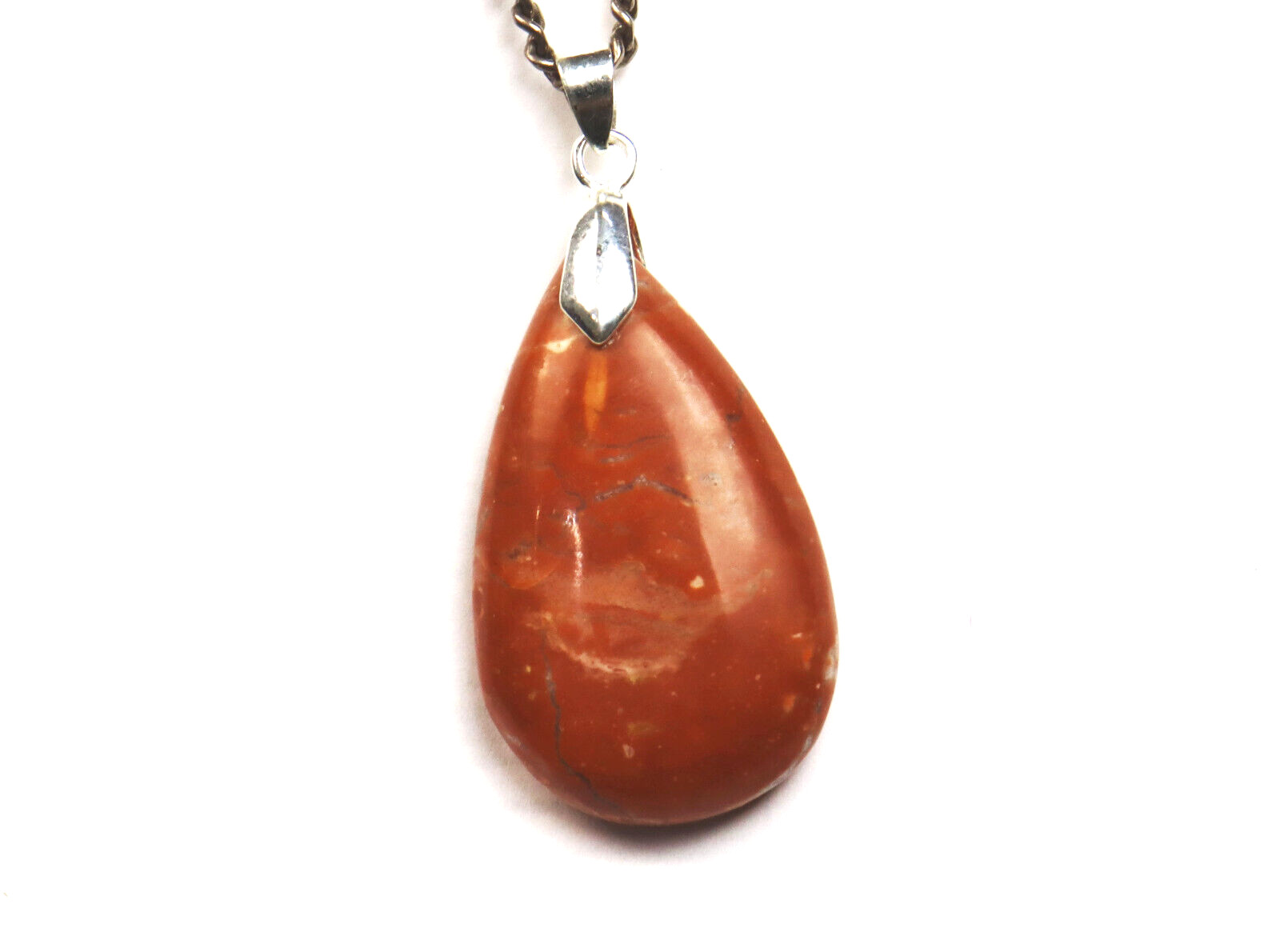 Finest 2.1inch Natural Smoky Red Jasper Pendant 53mm