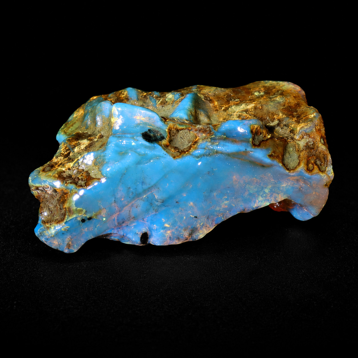 Premium Elegant Sky Blue Amber Rough Specimen Chunk 44mm 9g