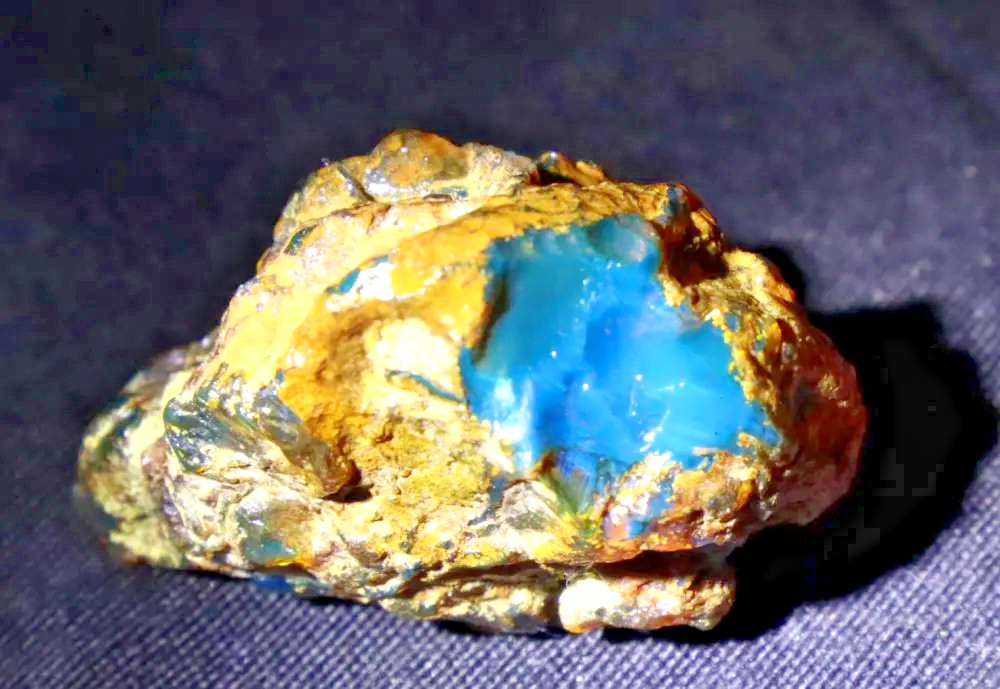 Finest Natural Dominican Translucent Sky Blue Amber Rough Specimen 43mm 14g